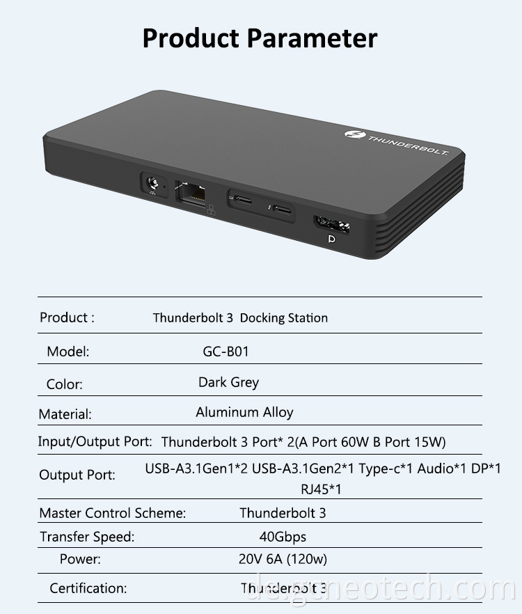 Alloy Thunderbolt 3 Dockingstation Alloy Thunderbolt 3 Docking Station